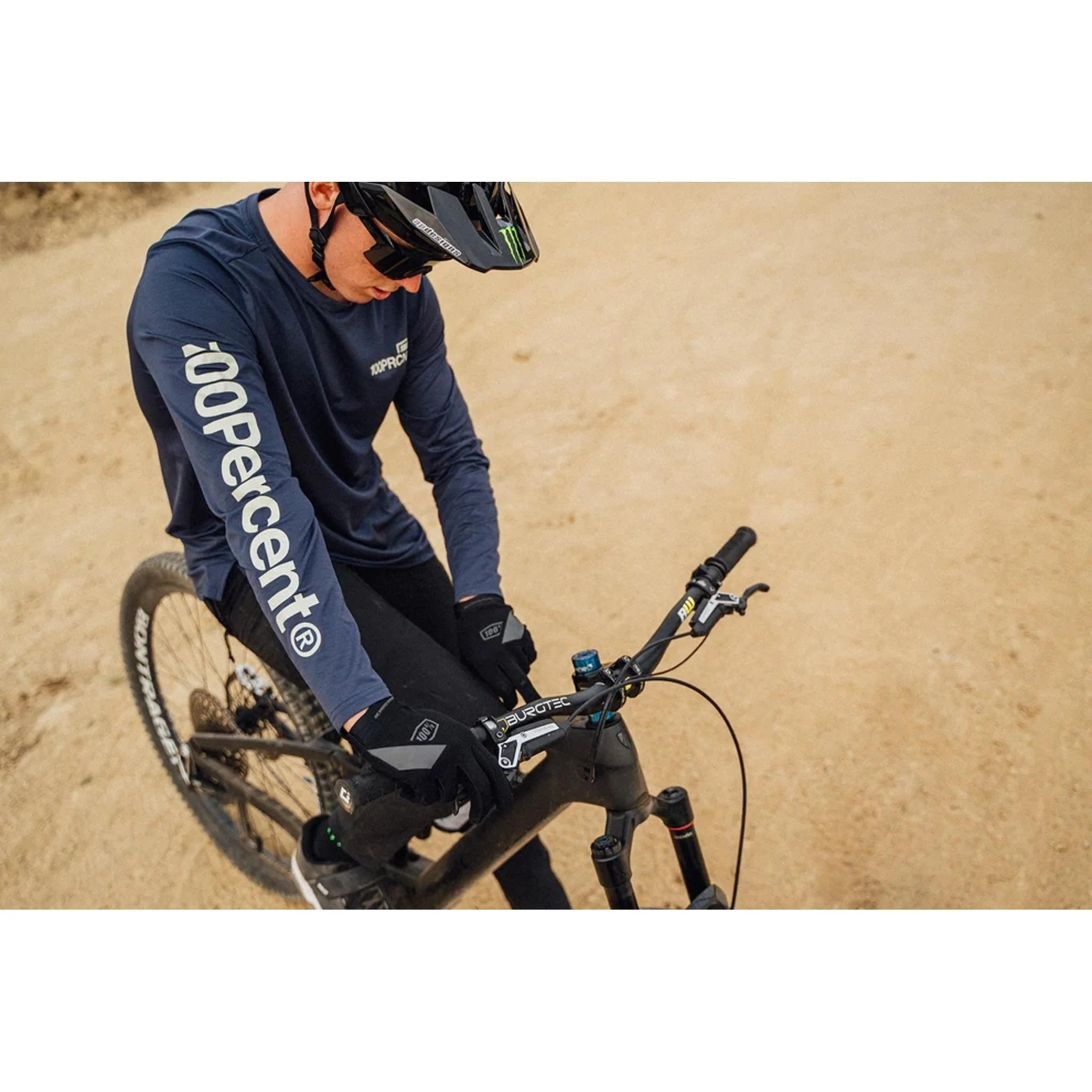 100% Airmatic Long Sleeve Jersey Indigo - Image 3