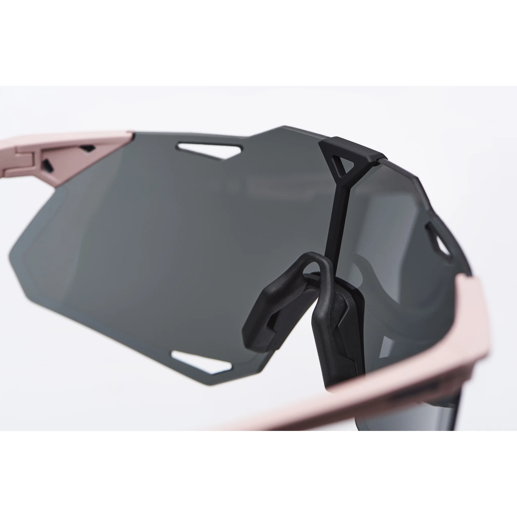 100% Hypercraft XS Sunglasses Soft Tact Desert Pink - Black Mirror Lens - Image 10