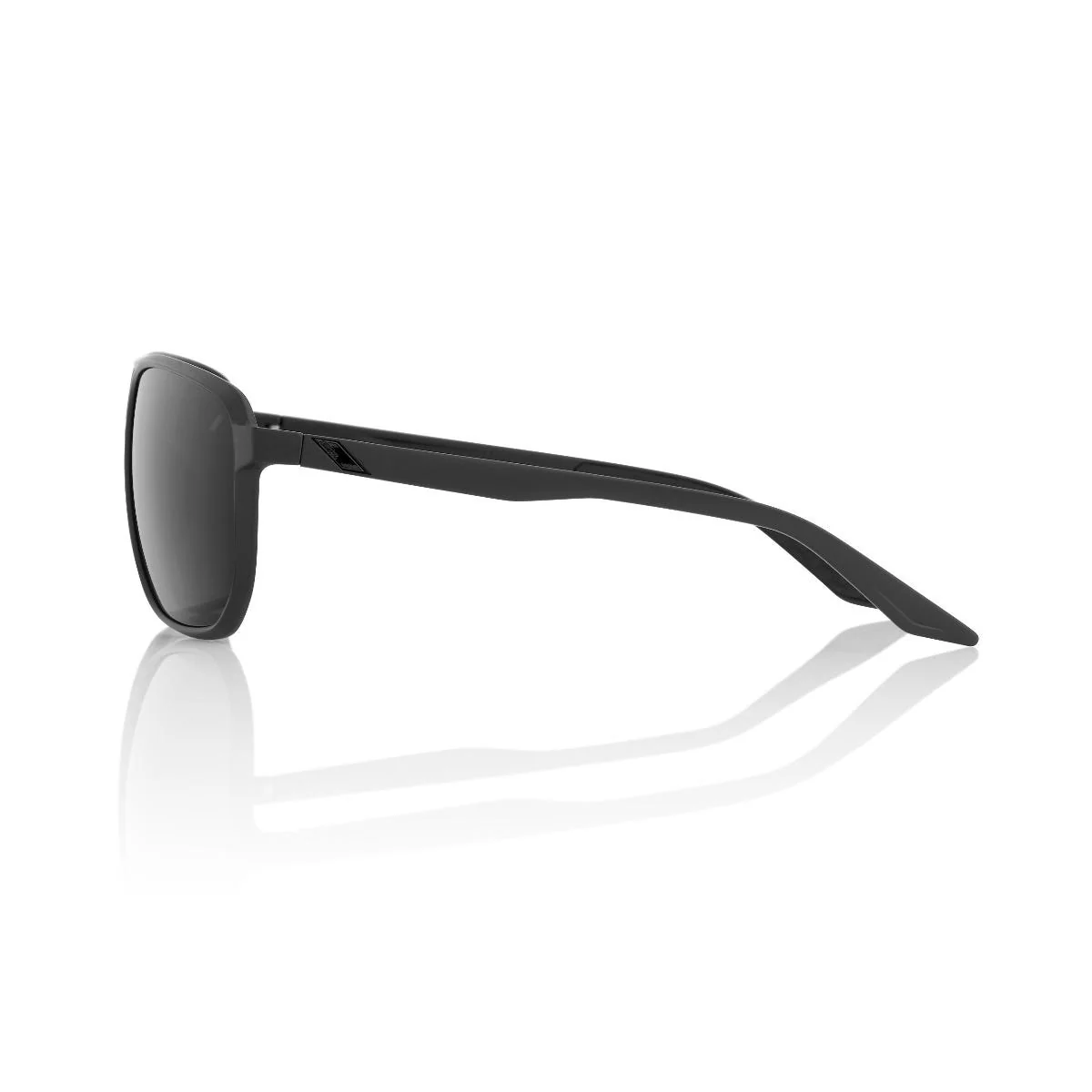 100% KONNOR Sunglasses Matte Black with Black Lens - Image 3
