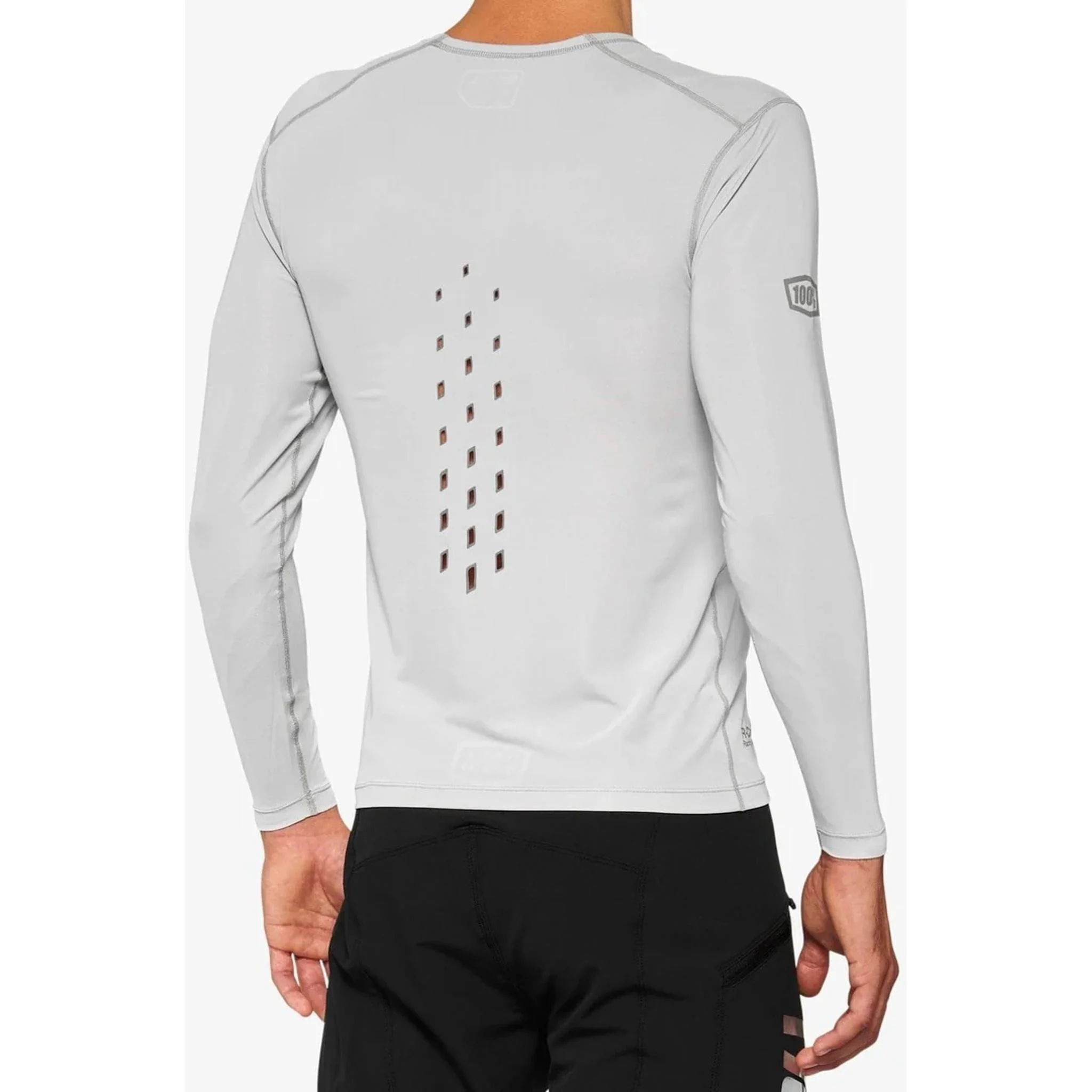 100% R-Core Concept Long Sleeve Jersey Grey - Image 2