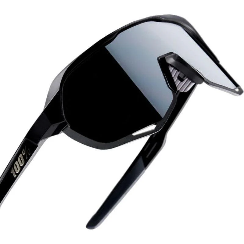 100% S2 Sunglasses Soft Tact Black/Smoke Lens - Image 2