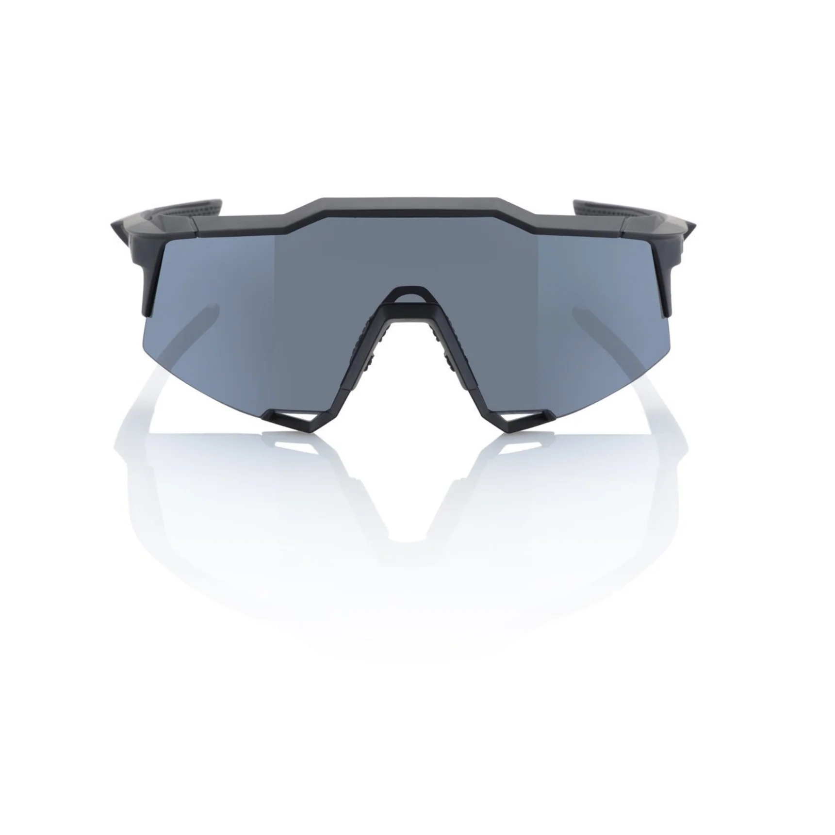 100% Speedcraft Soft Tact Sunglasses Black with Smoke Lens - Image 2
