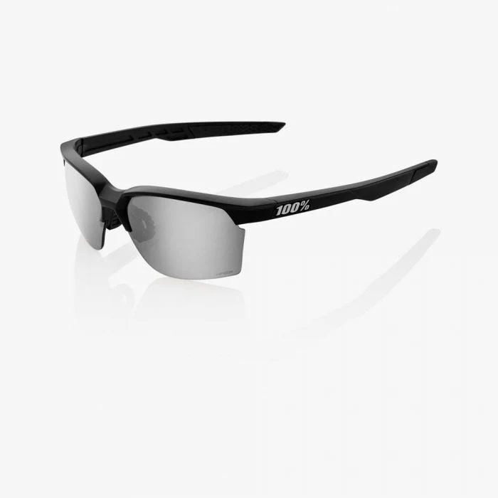 100% Sportcoupe Matte Black with HiPER Silver Mirror Lens - Image 2