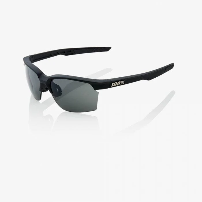 100% Sportcoupe Soft Tact Black with Smoke Lens - Image 2