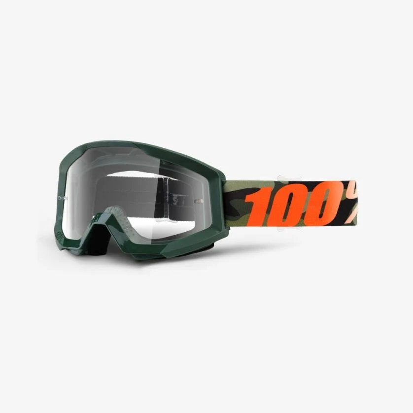 100% Strata Goggles Huntsitan - Clear Lens