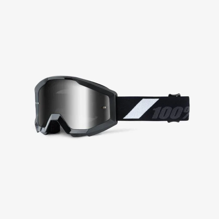 100% Strata Junior Goggles Mirror Silver Lens Goliath