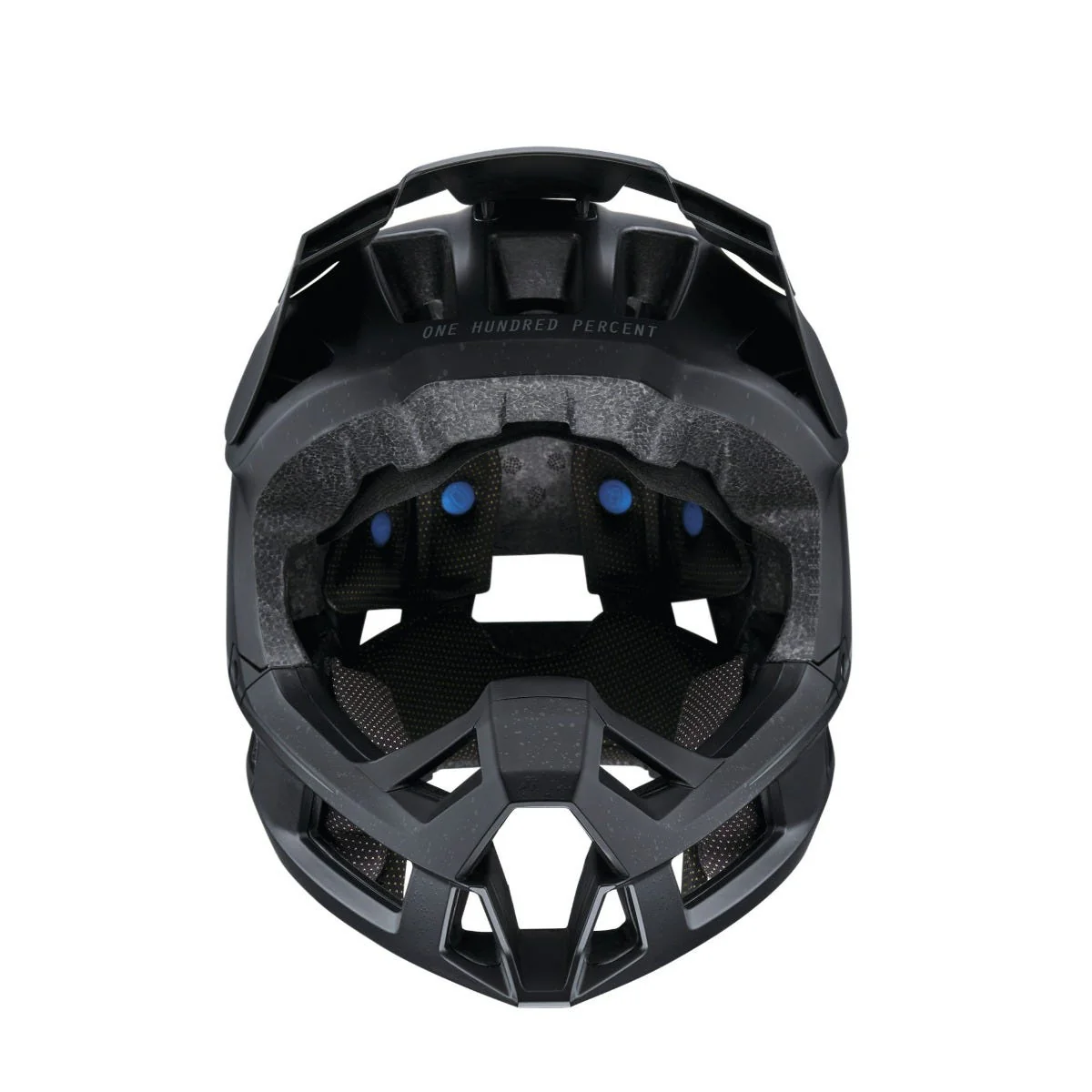 100% Trajecta Fullface Helmet Black - Image 2