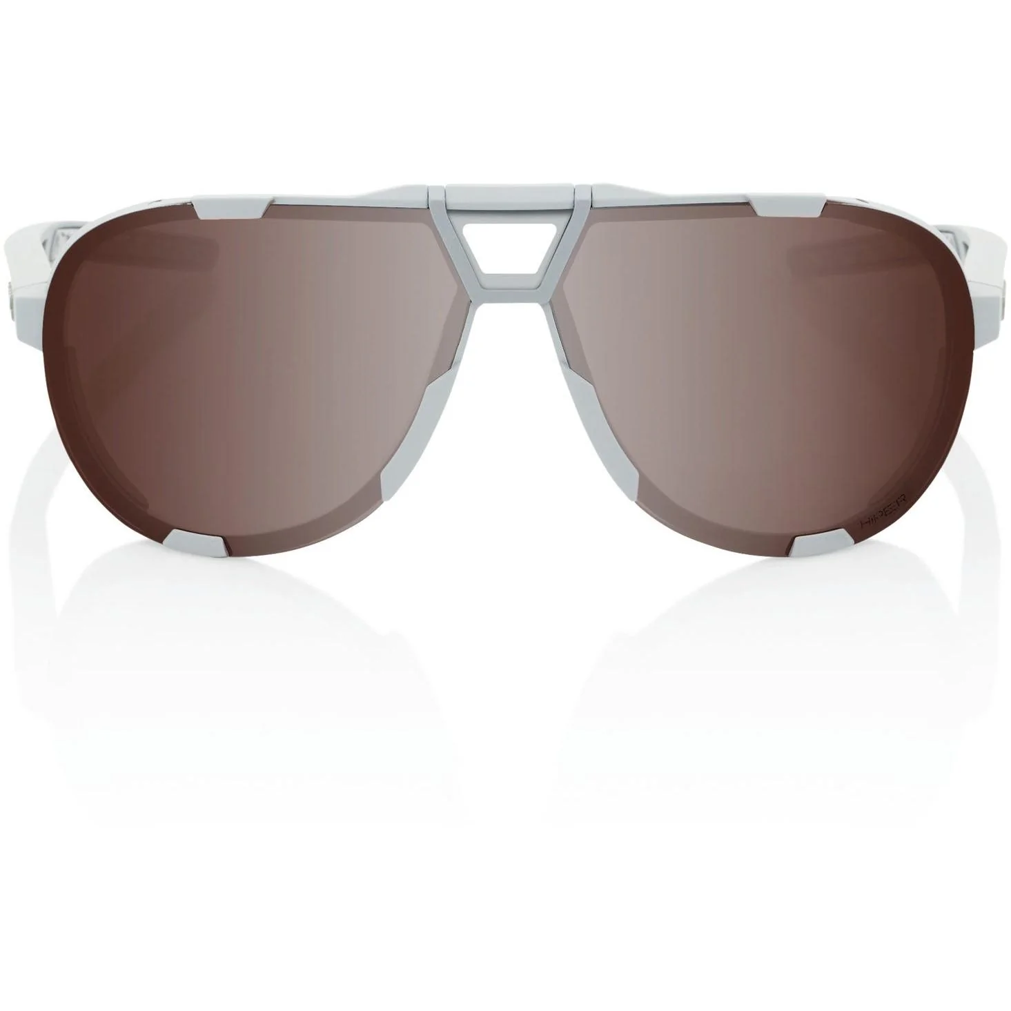 100% Westcraft Sunglasses Soft Tact Cool Grey with HiPER Crimson Silver Lens - Image 4