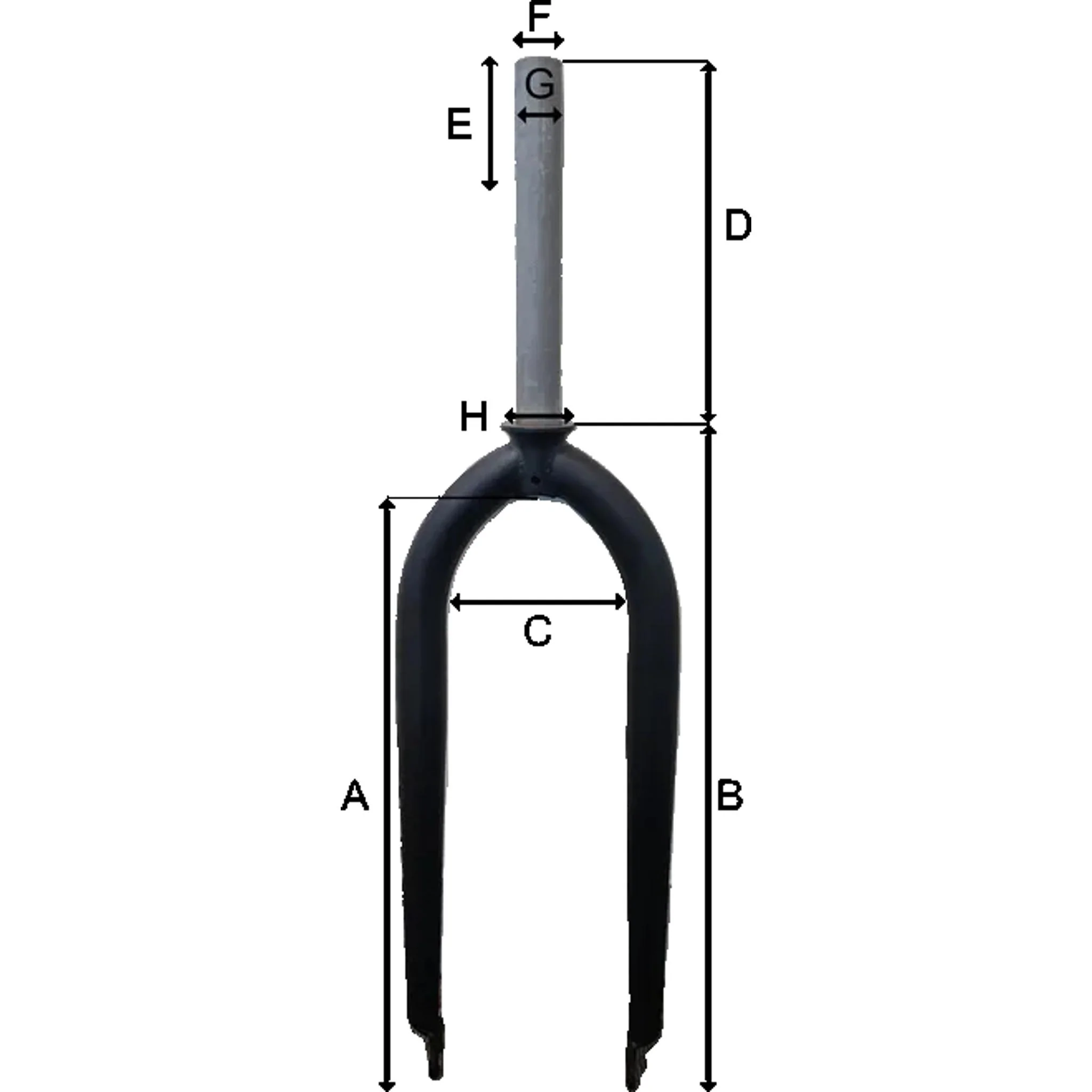 BPW Rigid Carbon Road Fork 700c 1-1/8'' - Image 5