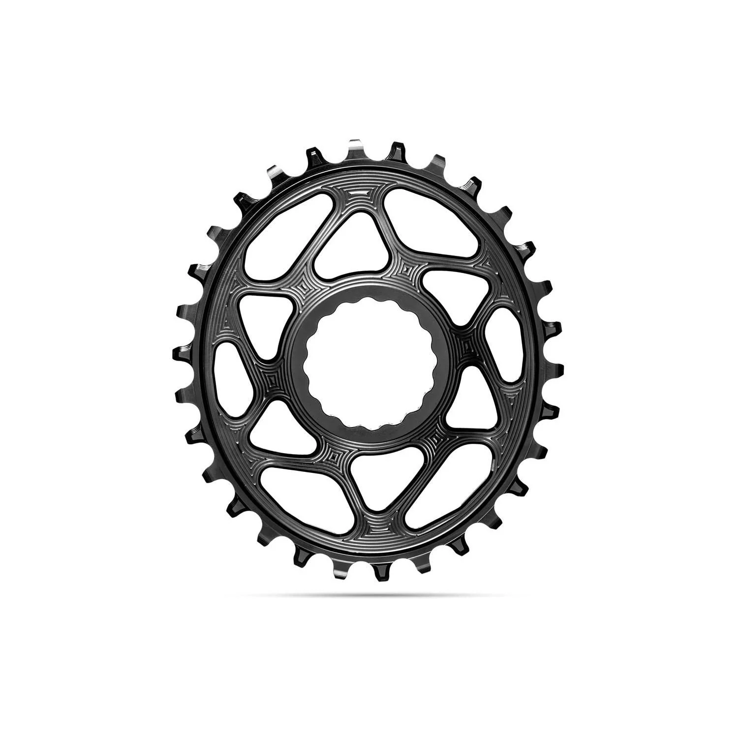 absoluteBLACK Oval Premium Chainring Race Face Cinch Shimano HyperGlide+ 12spd Direct Mount Boost 1x Narrow Wide Black - Image 3