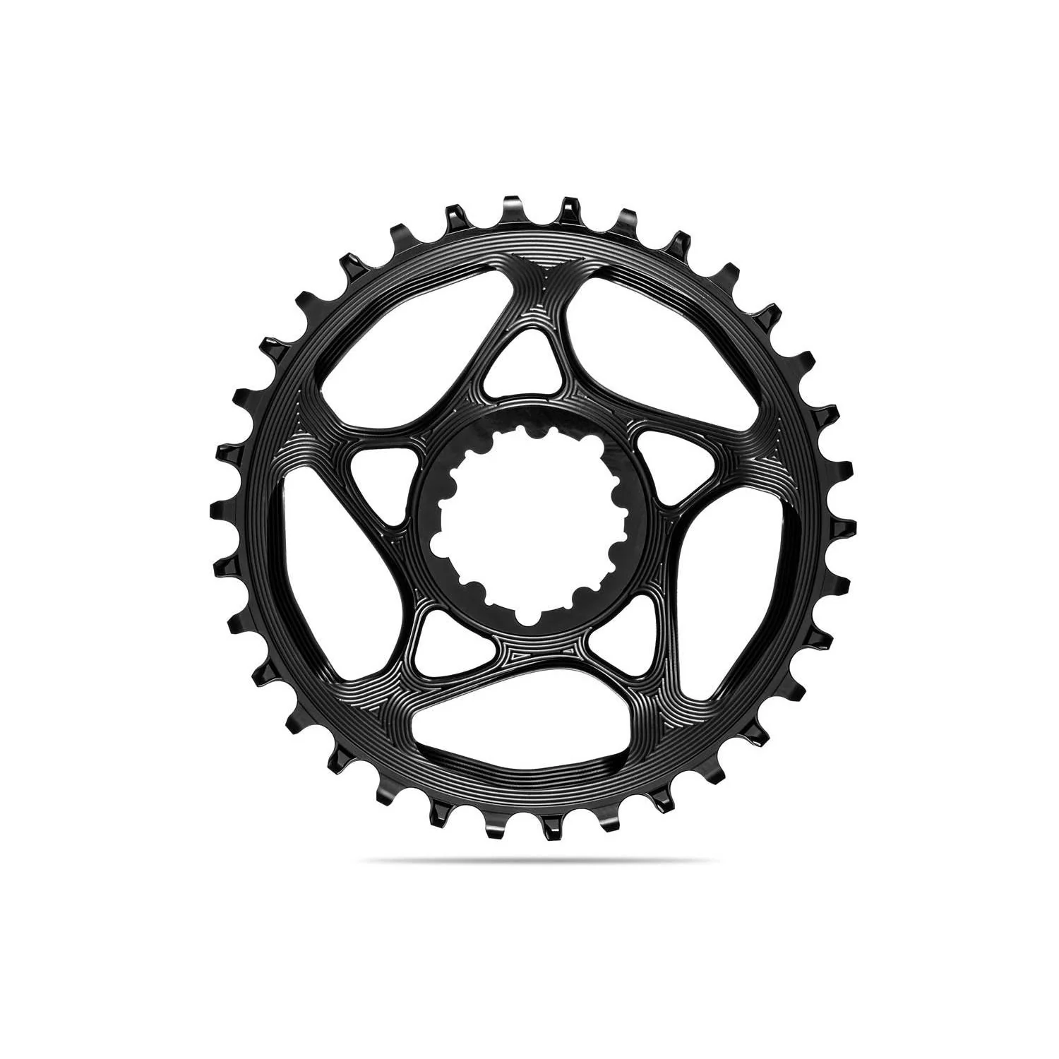 absoluteBLACK Round Premium Chainring SRAM Direct Mount Narrow Wide Black - Image 3