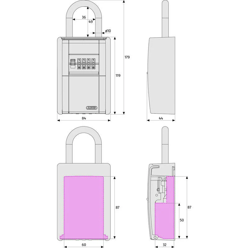 ABUS Special KeyGarage 797 with Shackle - Image 7