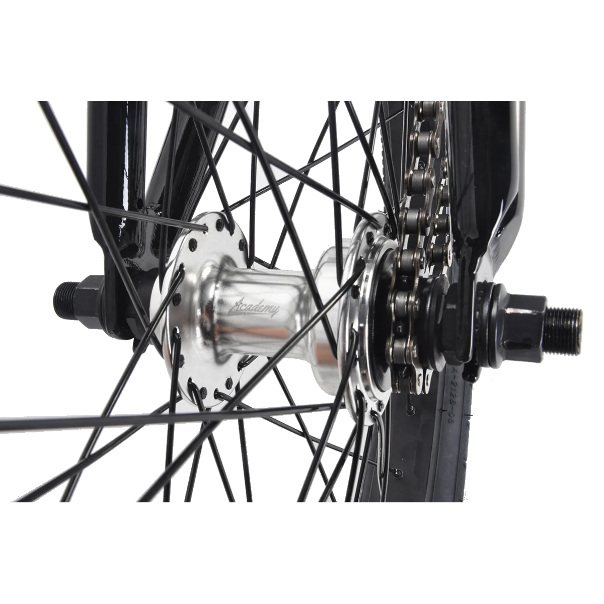 Academy Entrant 20 BMX Bike Gloss Black/Rainbow - Image 7