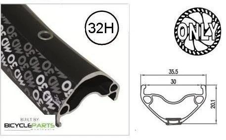 Alex Rims MD30 27.5'' Wheel Rear 32H 650B Sealed Novatec Hub - Image 2