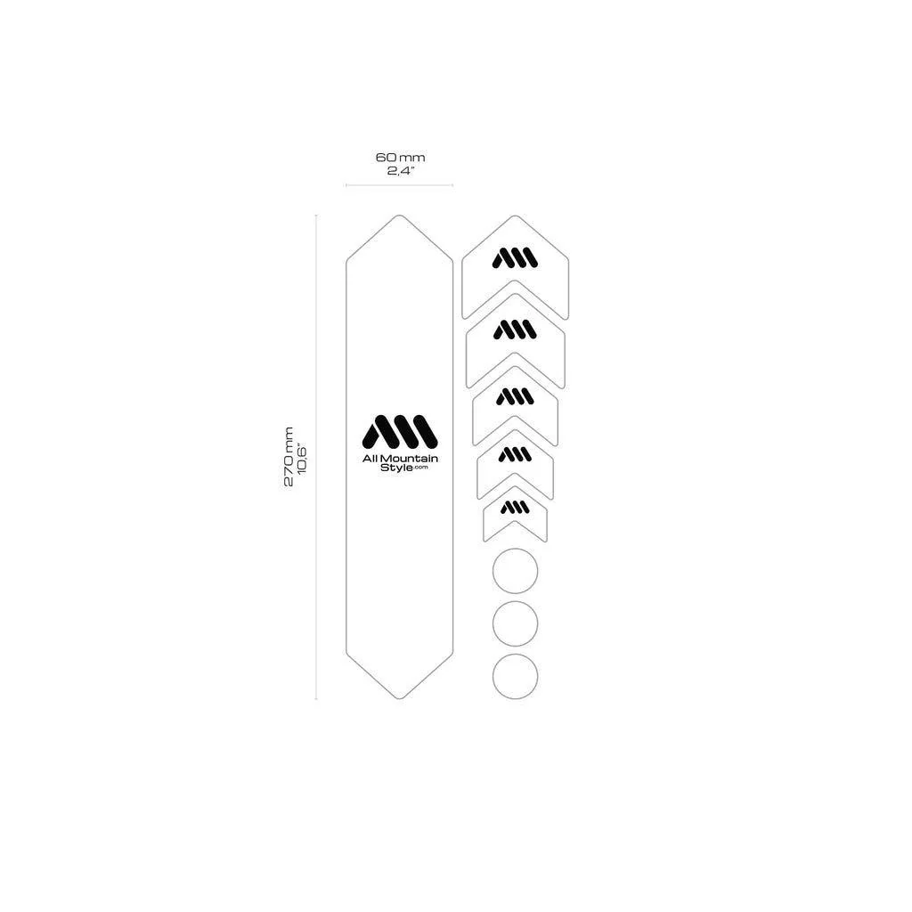 All Mountain Style Frame Guard Black / Silver - Image 2