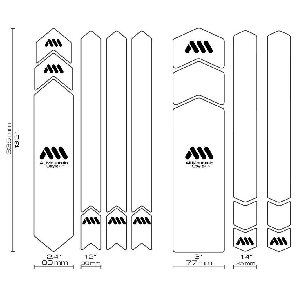 All Mountain Style Frame Guard XXL Clear/Silver - Image 3