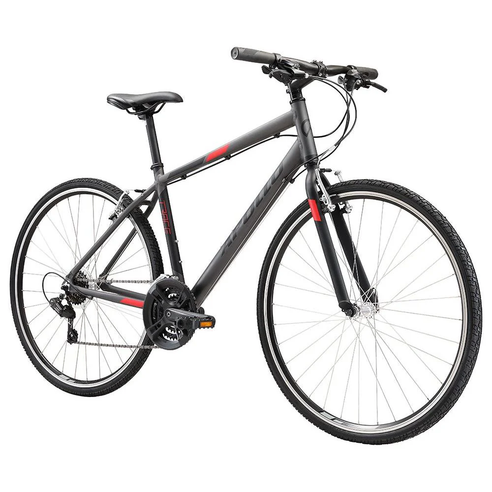 Apollo Trace 10 Flat Bar Road Bike Charcoal/Black/Red - Image 2