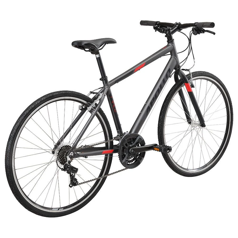 Apollo Trace 10 Flat Bar Road Bike Charcoal/Black/Red - Image 3