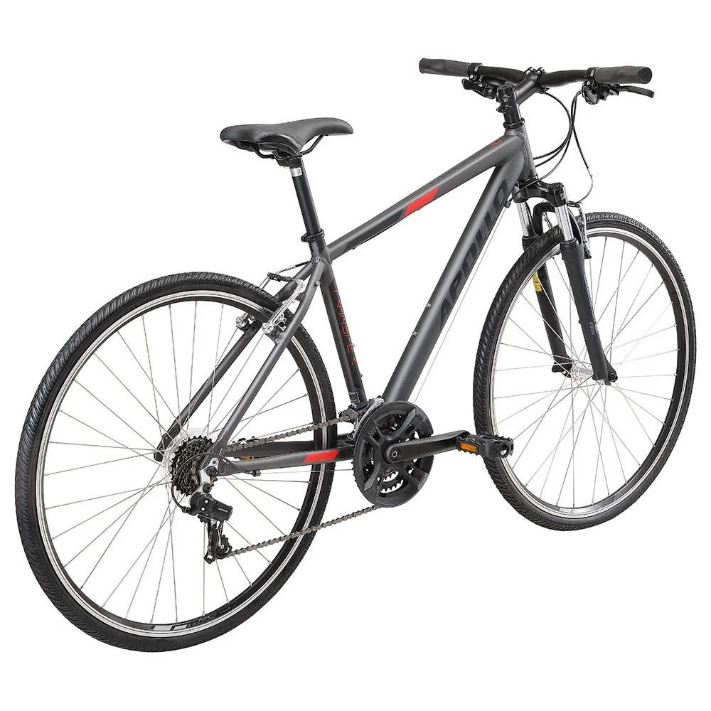 Apollo Transfer 10 Hybrid Bike Charcoal/Black/Red - Image 3