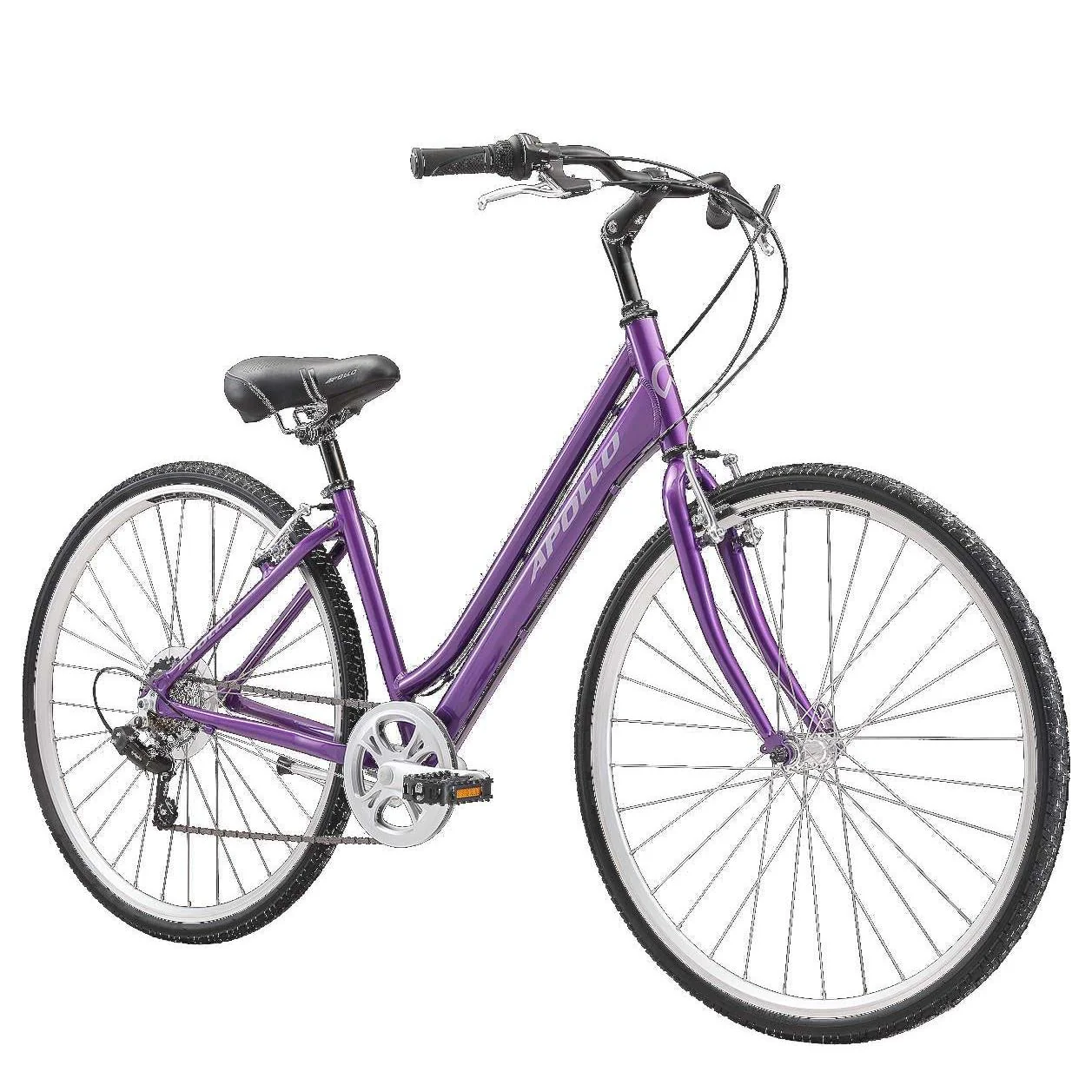 Apollo Villa Hybrid Bike Gloss Purple - Image 2