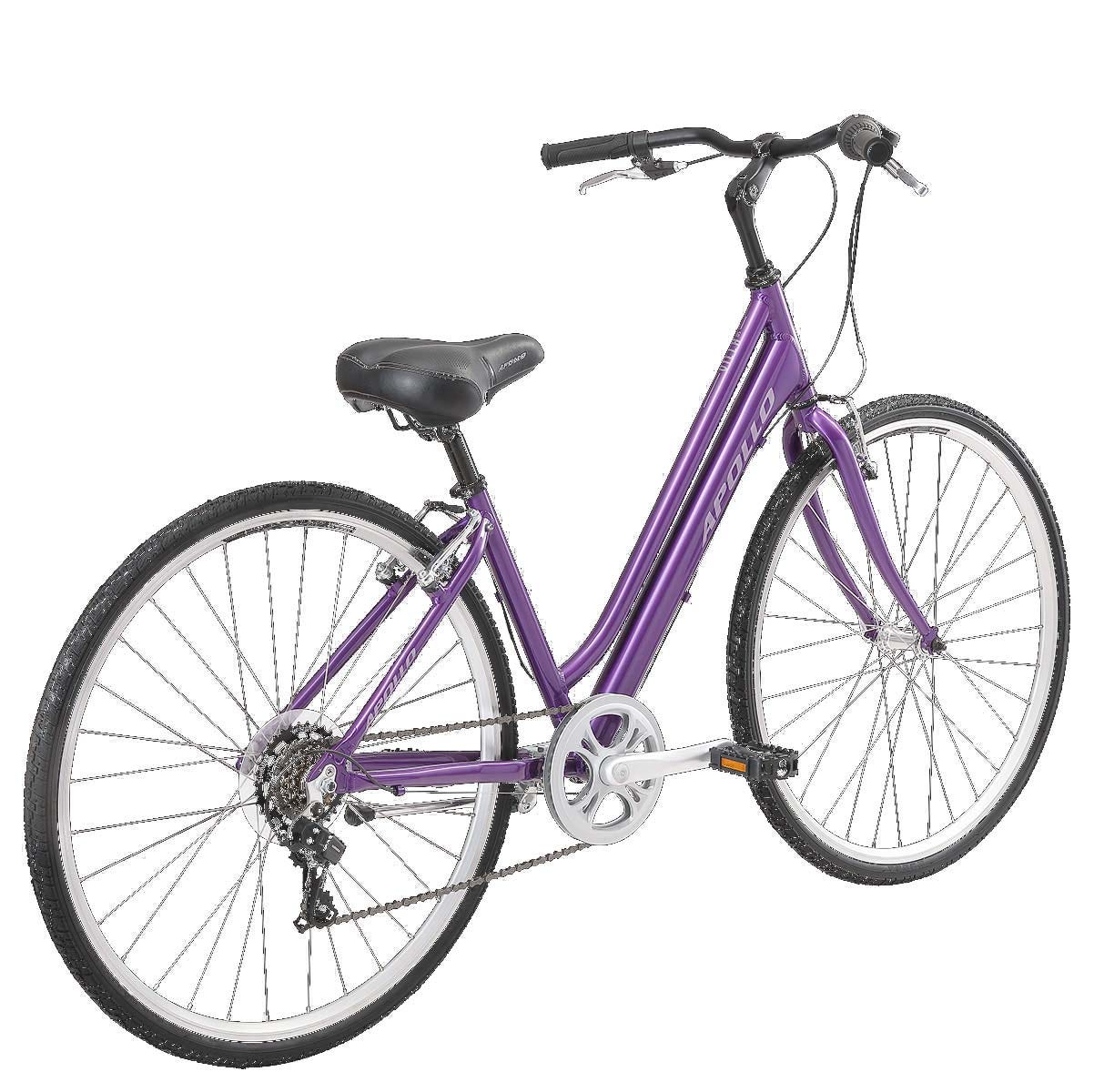 Apollo Villa Hybrid Bike Gloss Purple - Image 3