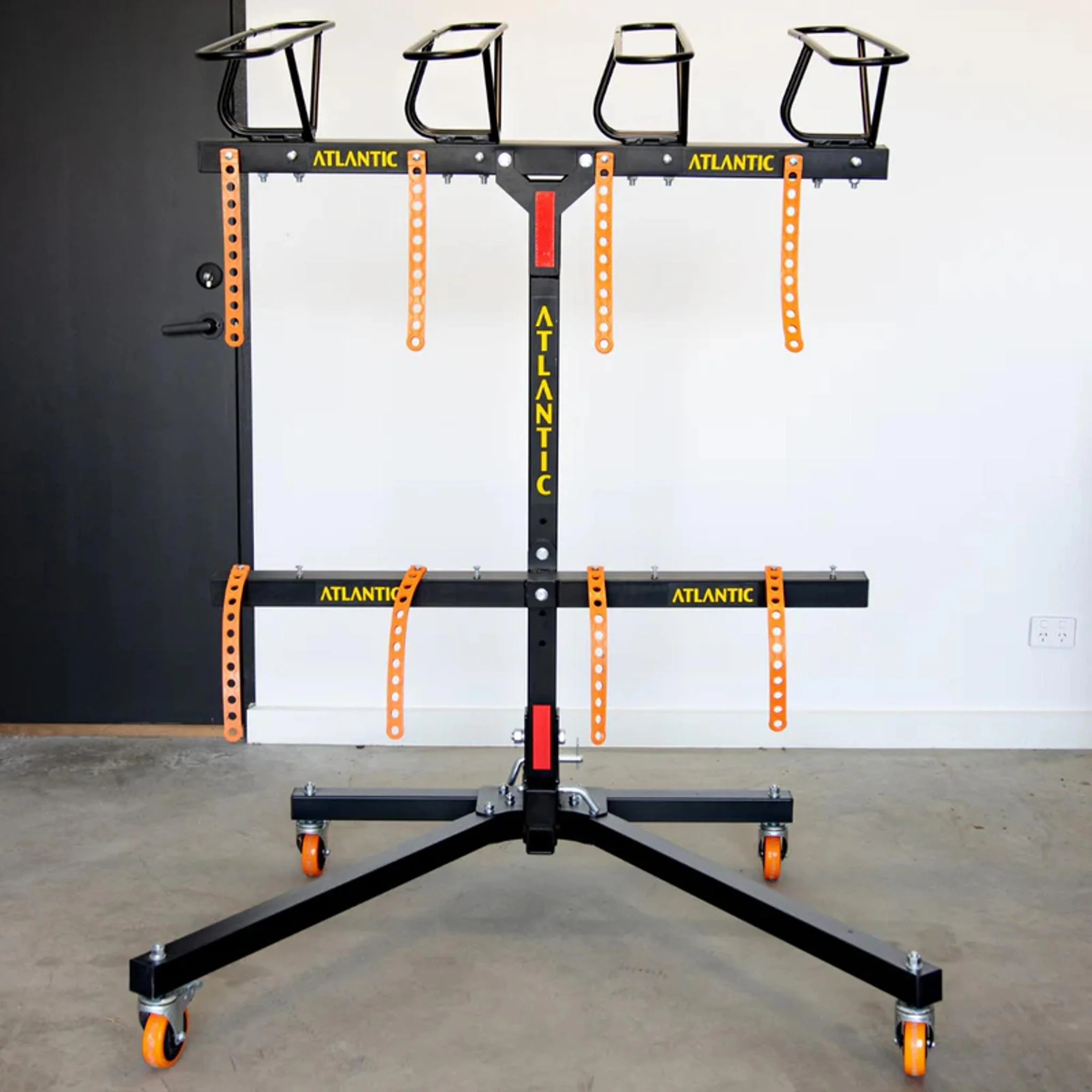 Atlantic Garage Mount Vertical Rack Mobile Storage Stand Black - Image 2