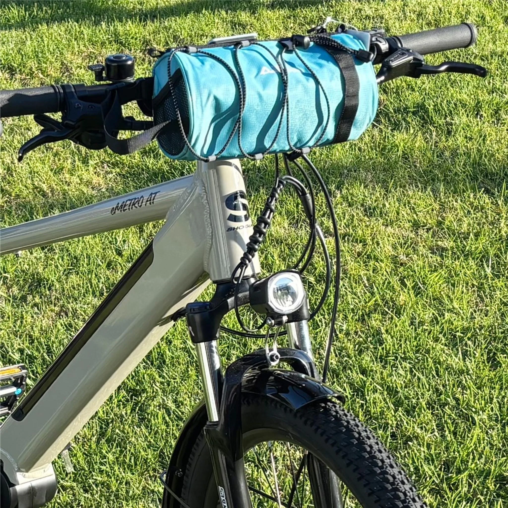Azur Handlebar Roll Bag 2.3L Turquoise - Image 6