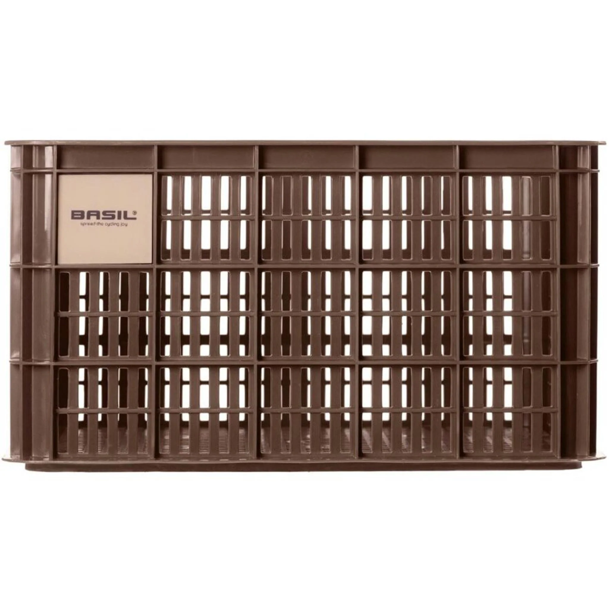 Basil Bicycle Crate Large Recycled Synthetic 40L Brown - Image 2