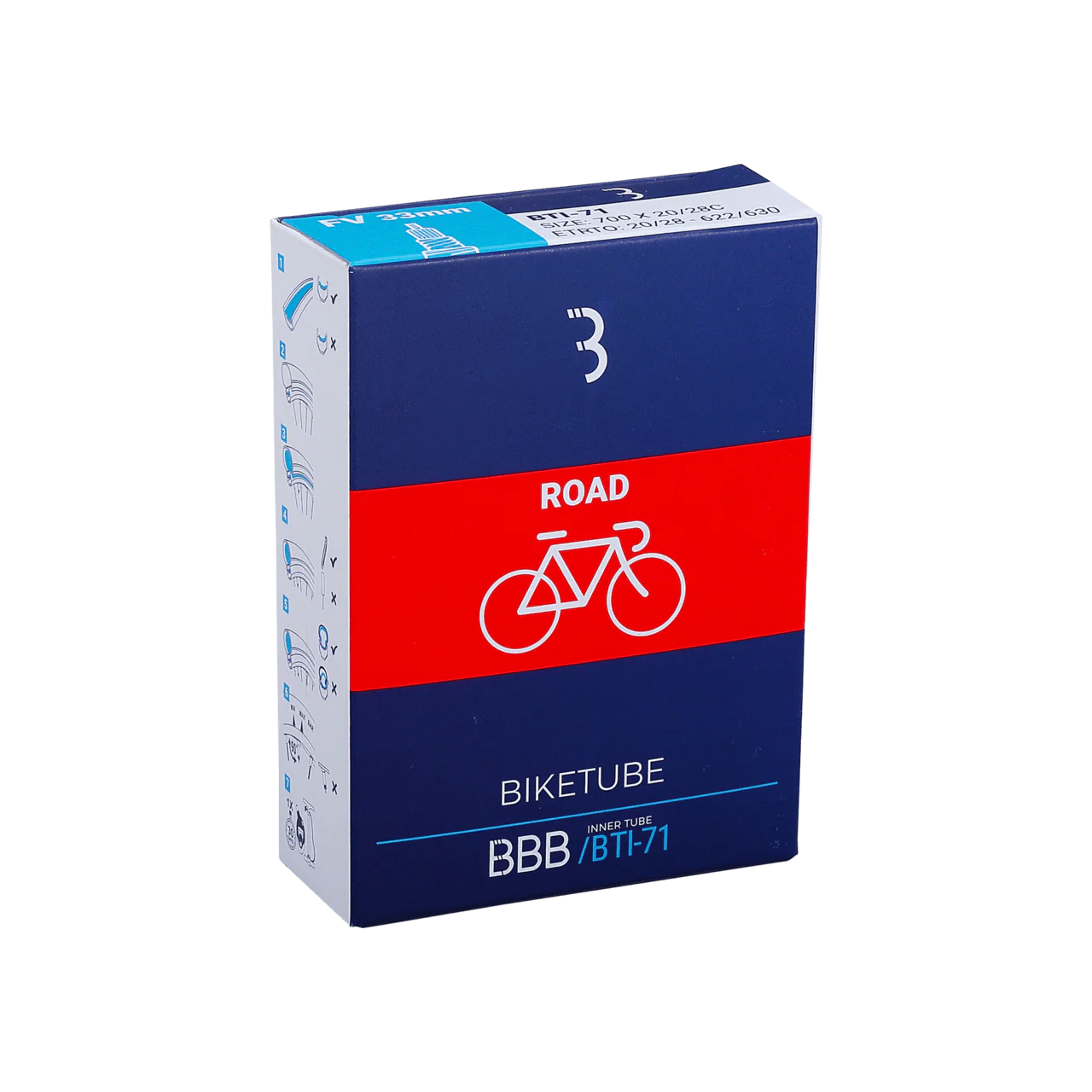 BBB Schrader Valve Tube 700 x 30/43c