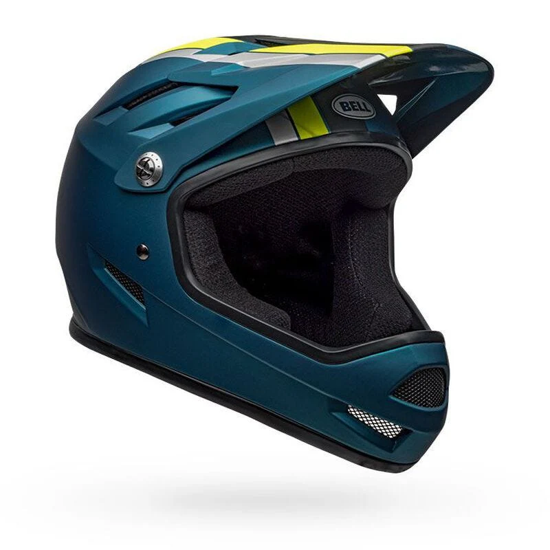 Bell Sanction Fullface Helmet Blue/Hi-Viz - Image 3