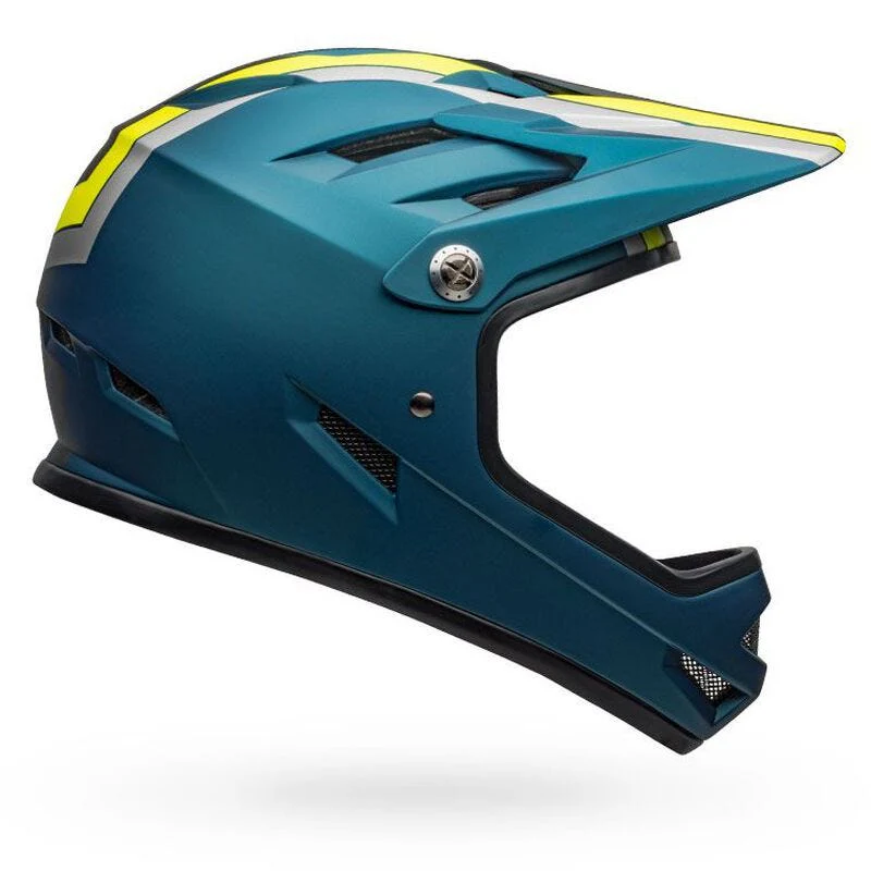 Bell Sanction Fullface Helmet Blue/Hi-Viz - Image 4