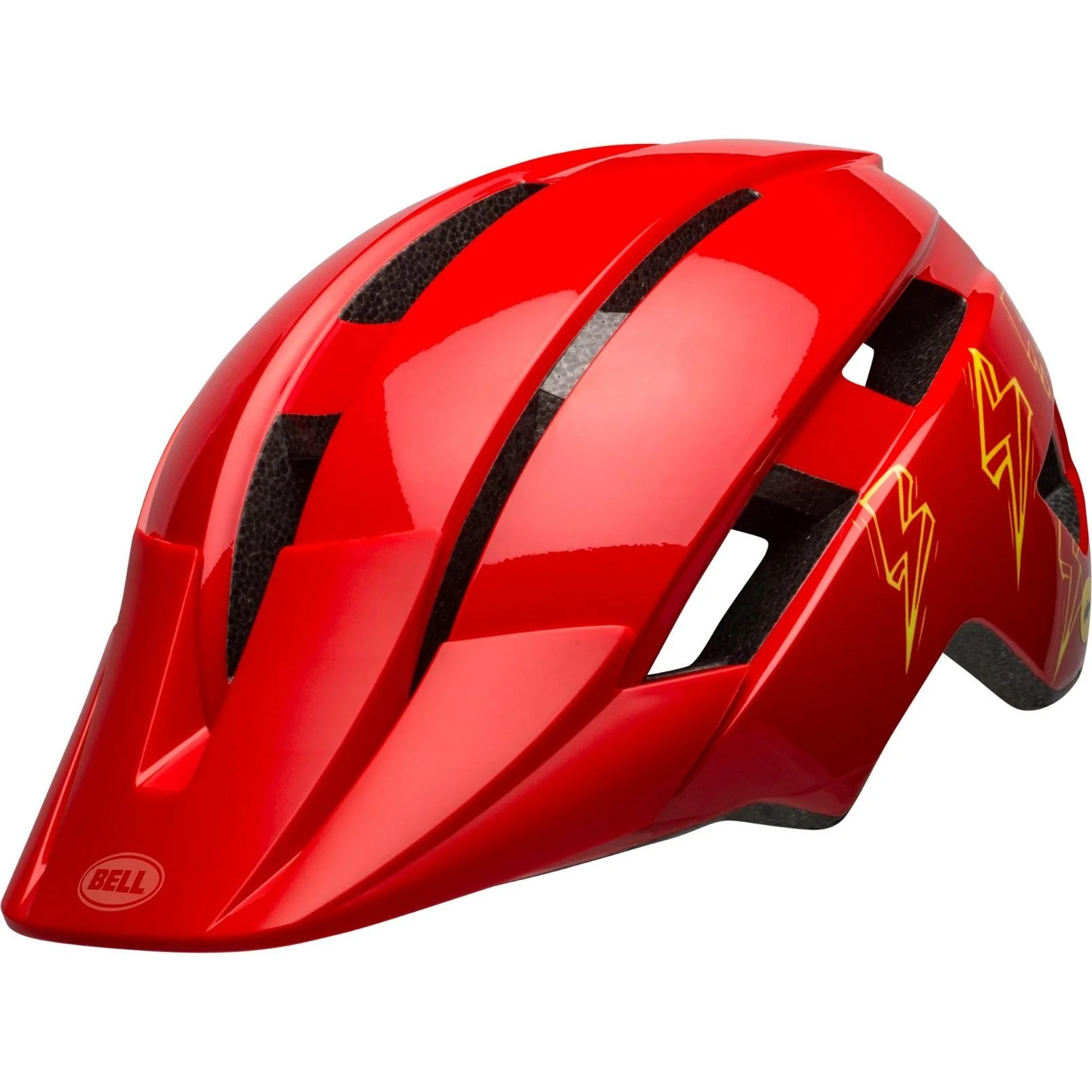Bell Sidetrack II Kids Helmet Red Bolts - Image 4