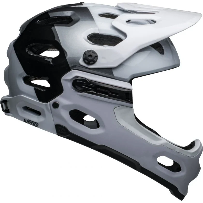 Bell Super 3R MIPS Full Face Helmet Gloss White/Black - Image 2
