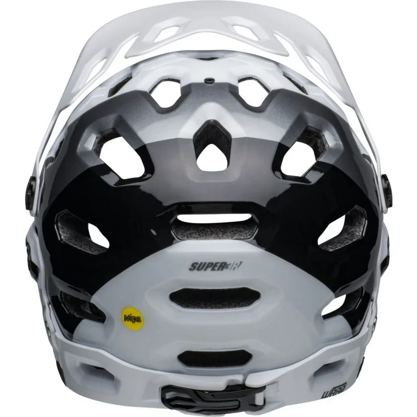 Bell Super 3R MIPS Full Face Helmet Gloss White/Black - Image 4
