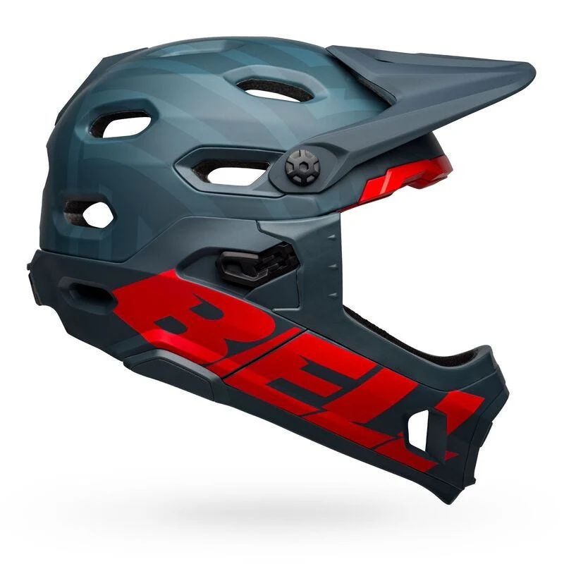 Bell Super DH Mips Fullface Helmet Matte Blue/Crimson - Image 3
