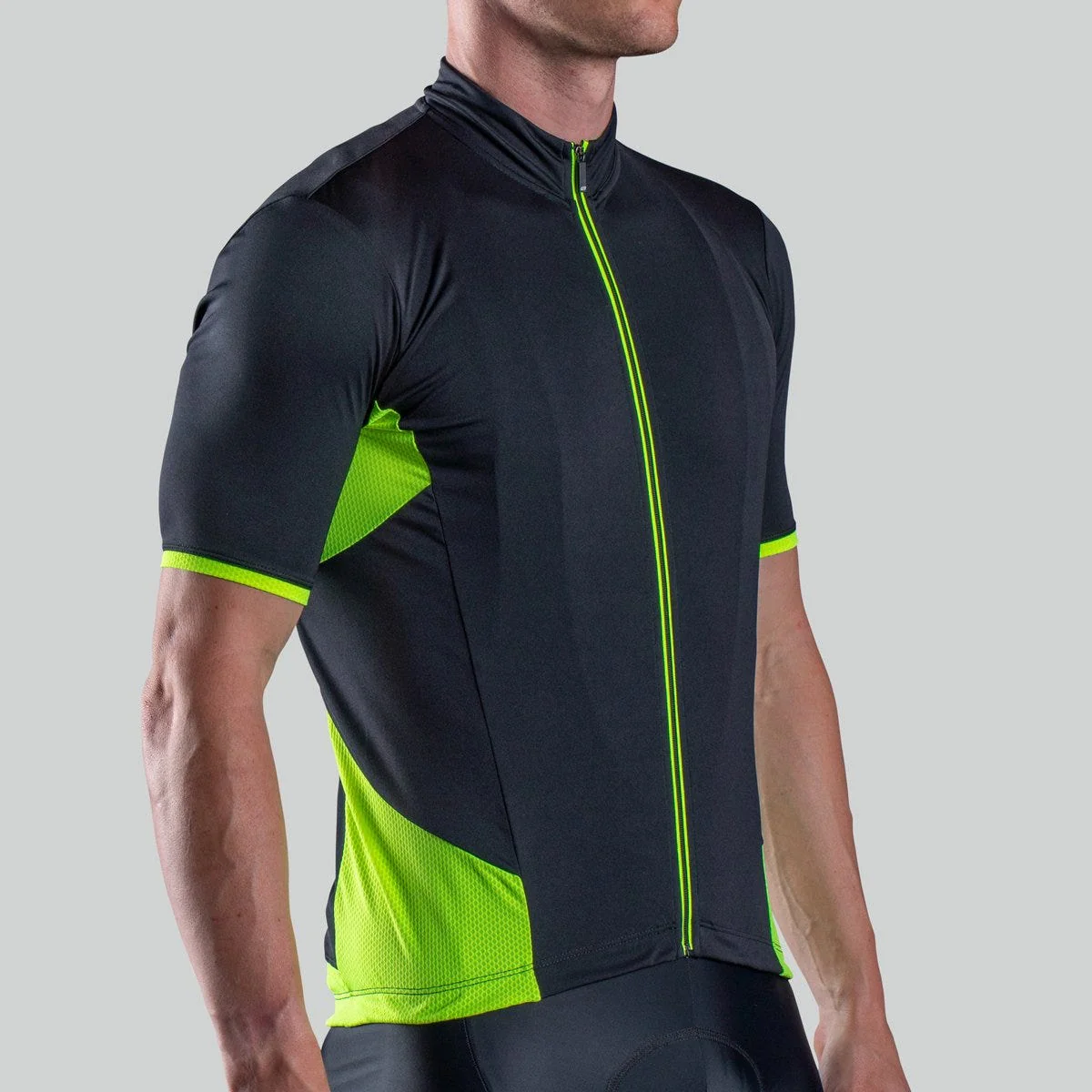Bellwether Cadence Short Sleeve Jersey Black/Citrus - Image 2