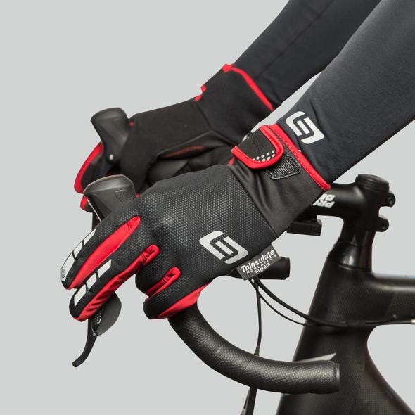 Bellwether Coldfront Full Finger Gloves Black/Red - Image 2