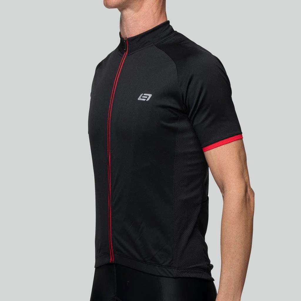 Bellwether Criterium Pro Short Sleeve Jersey Black/Ferrari - Image 2