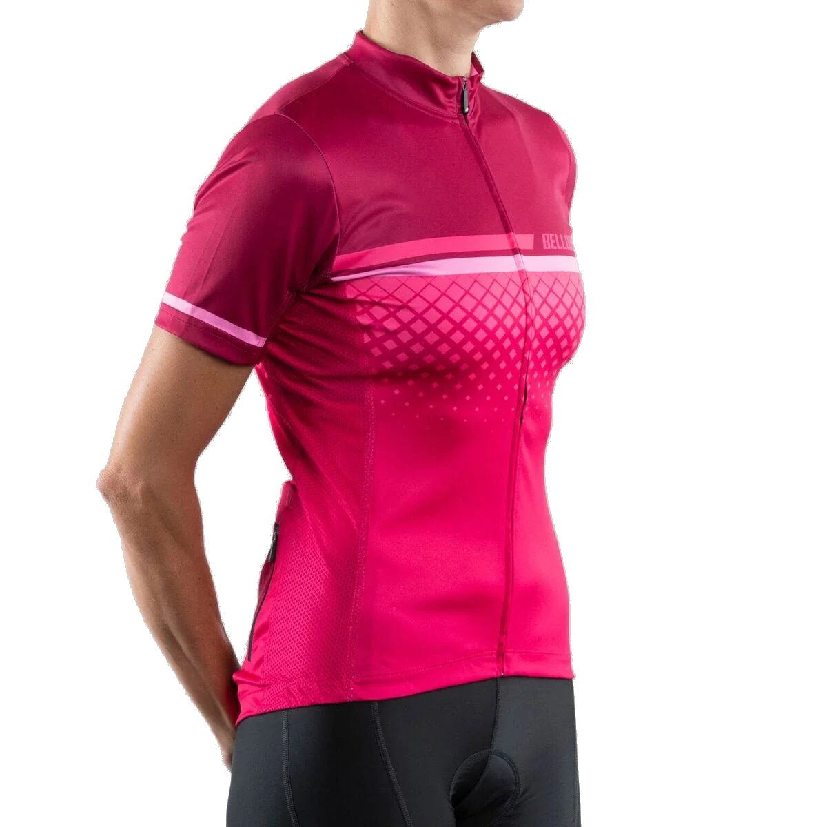 Bellwether Gradient Short Sleeve Women's Jersey Ruby - Image 2