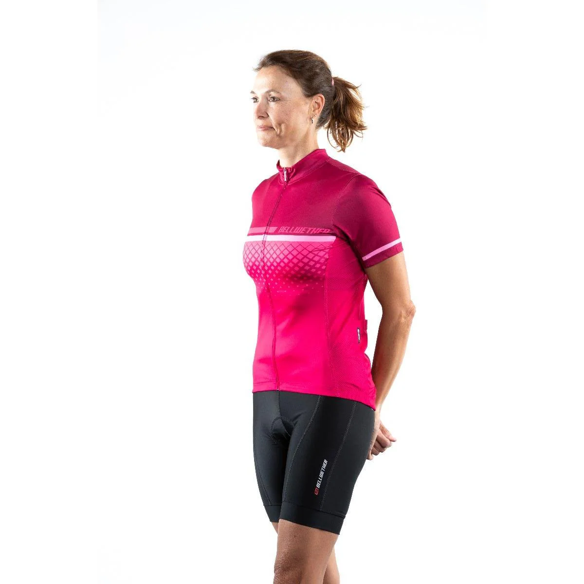 Bellwether Gradient Women's Short Sleeve Jersey Ruby