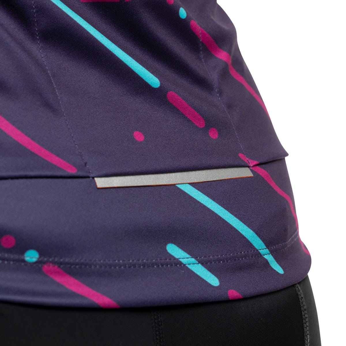 Bellwether Linear Short Sleeve Women's Jersey Plum - Image 4