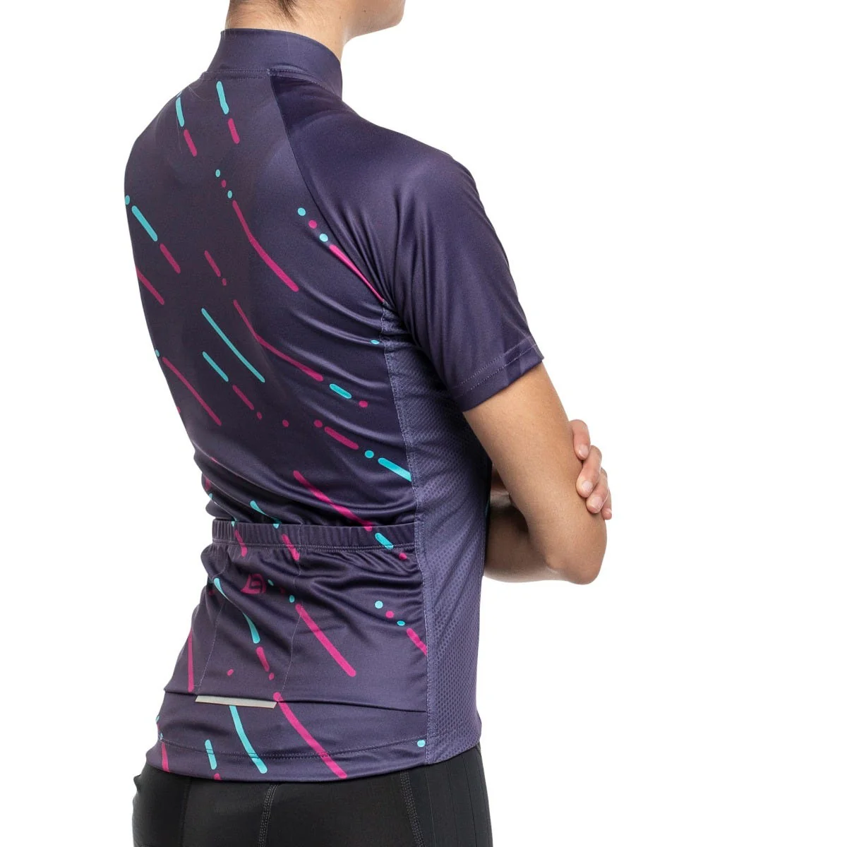 Bellwether Linear Short Sleeve Women's Jersey Plum - Image 7