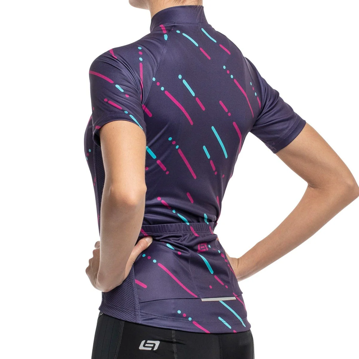 Bellwether Linear Short Sleeve Women's Jersey Plum - Image 8