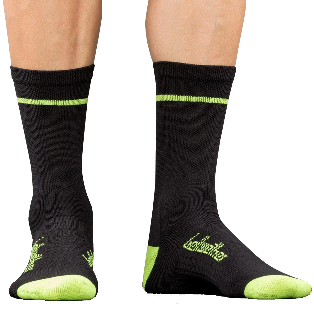 Bellwether Optime Socks Black/Hi-Vis