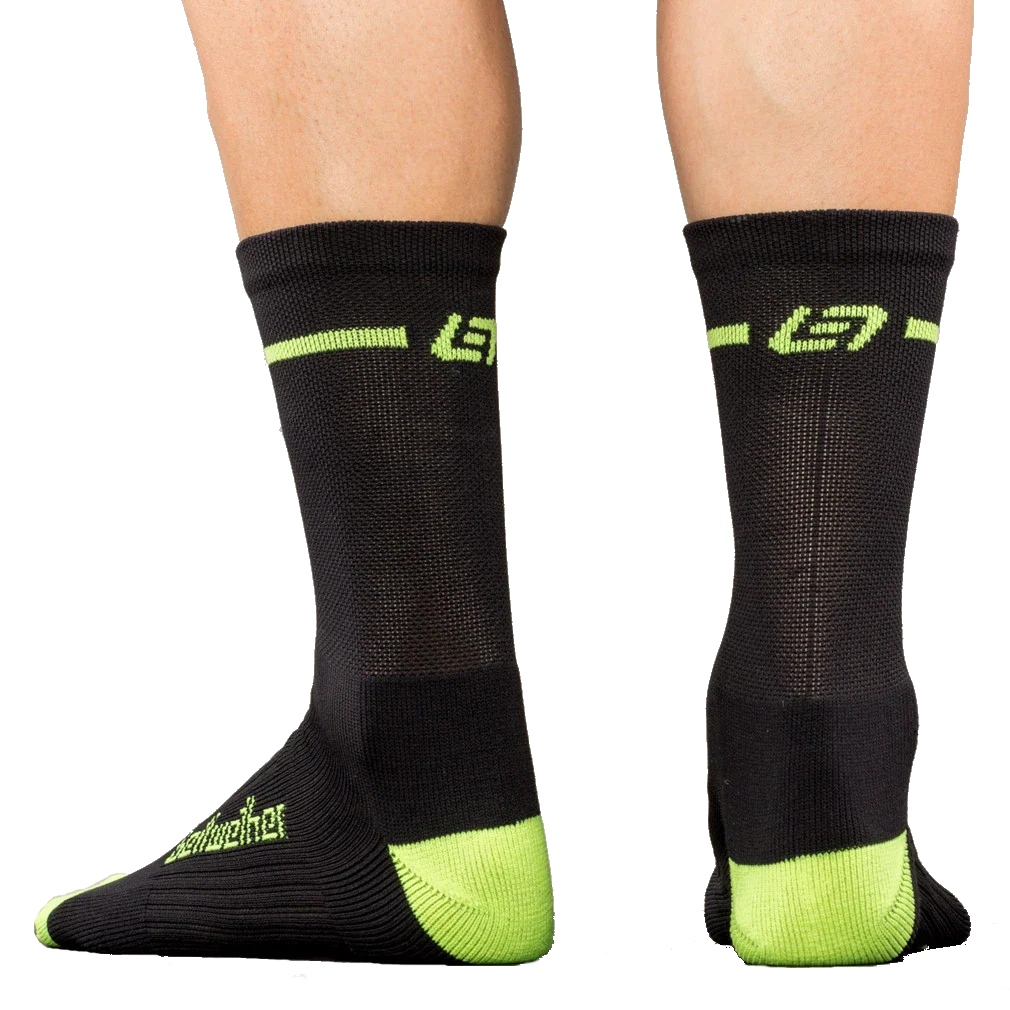 Bellwether Optime Socks Black/Hi-Vis - Image 2