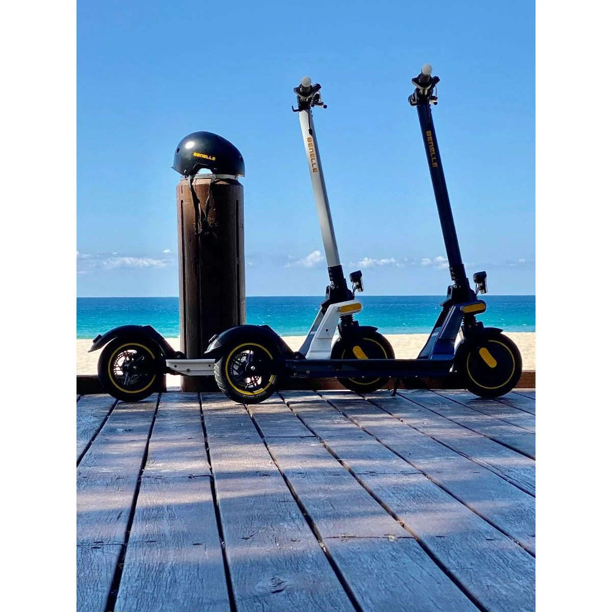 Benelle S-Series 350W Electric Scooter Arctic White - Image 13