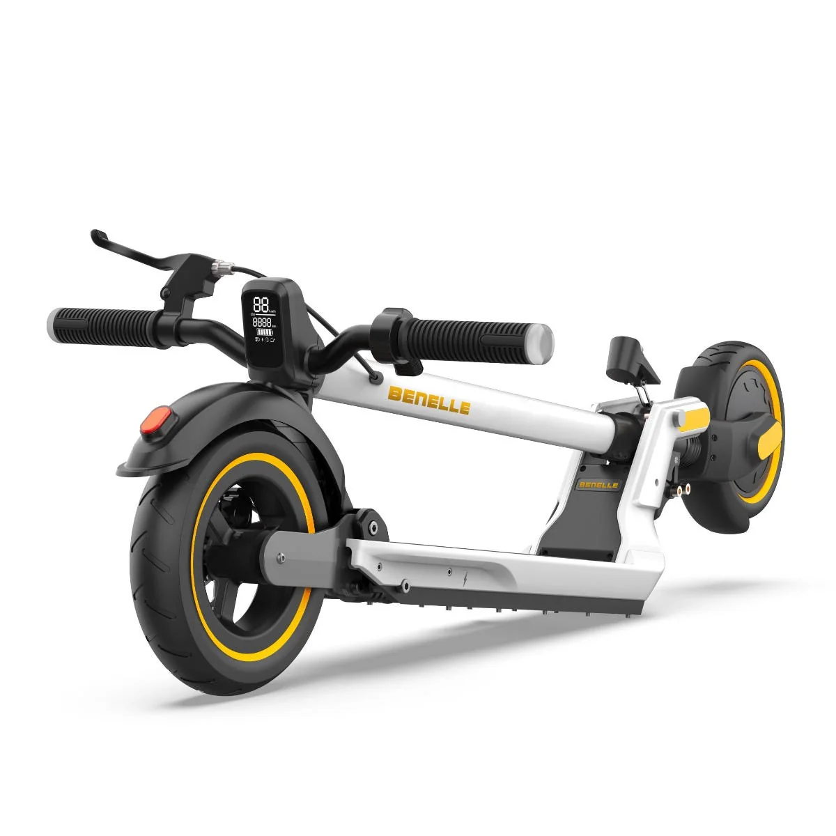 Benelle S-Series 350W Electric Scooter Arctic White - Image 4