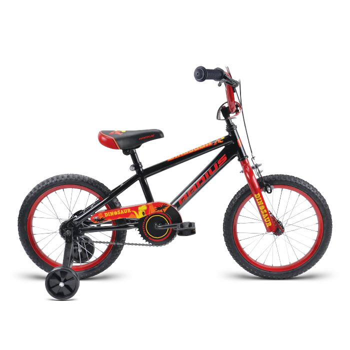 Bike17 Radius Dinosaur 16in Blk Red