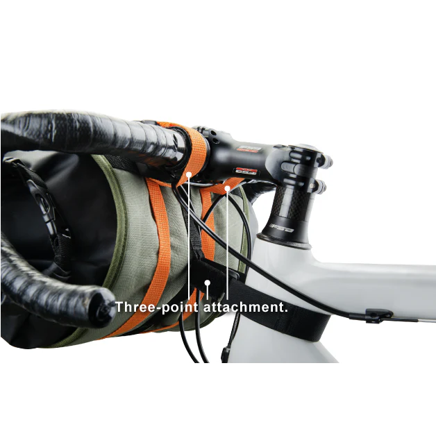 Birzman Packman Waterproof Handlebar Bag 8L Black/Green - Image 2