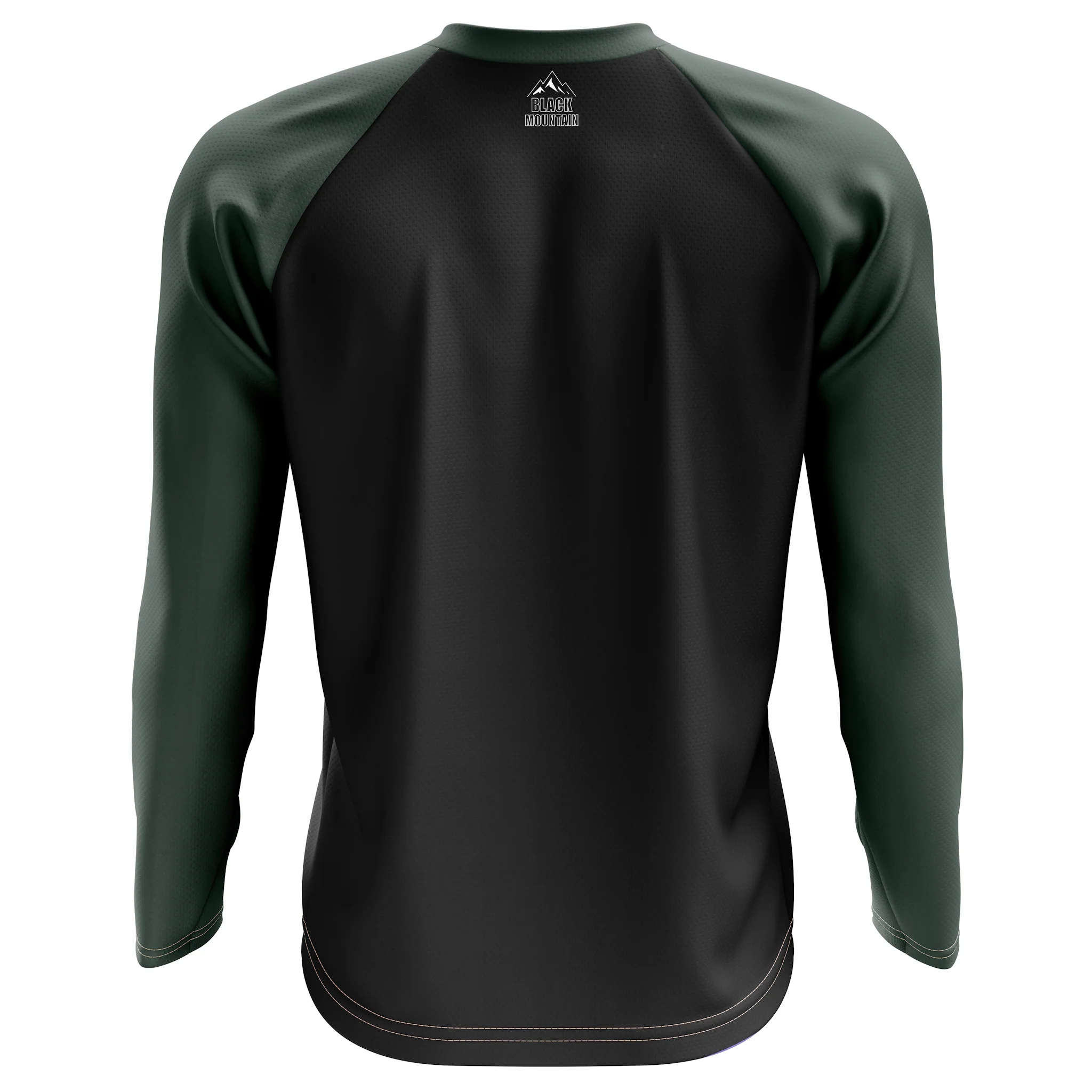 Black Mountain Shadow Trail Long Sleeve MTB Jersey Black/Forest - Image 2